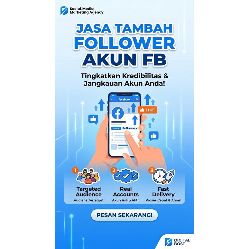 jasa tambah follower pacebok 10k follower