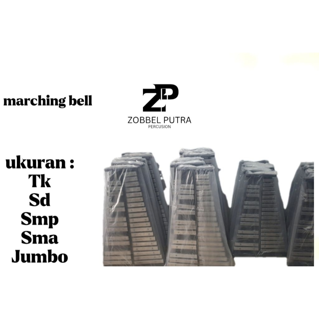 Marching Bell Bellyra Full Set Zobbel Putra - Alat Musik Drumband TK SD SMP SMA Jumbo (Kualitas Prem