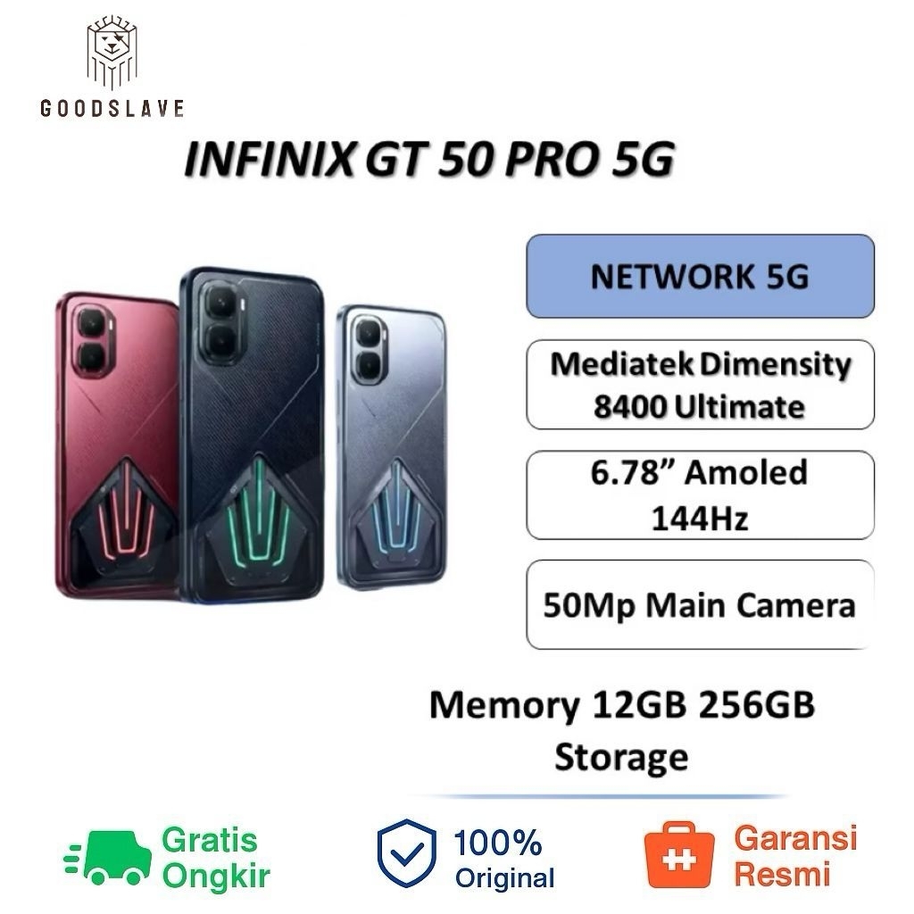 Infinix GT 50 Pro 5G 12/512 NFC Garansi Resmi