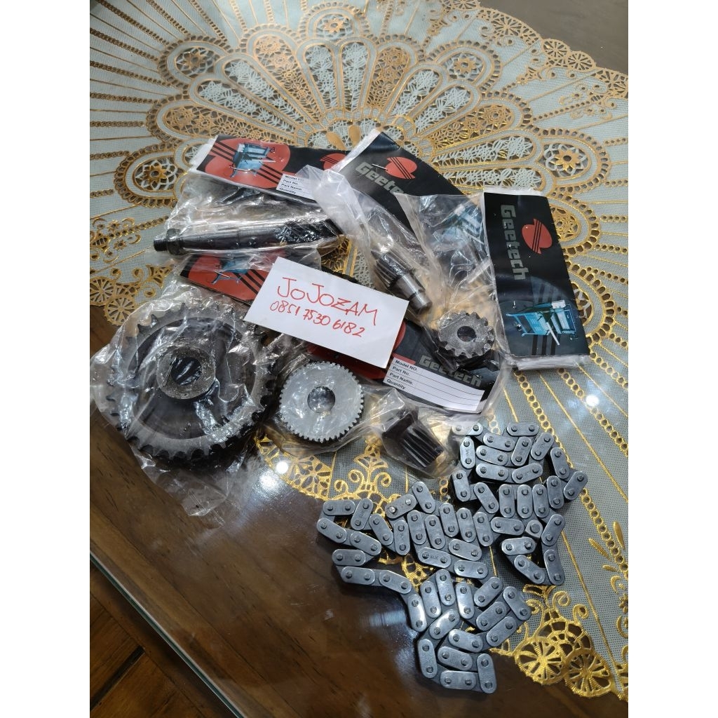 1 SEAT GEAR ORIGINAL MESIN PLANER GEETECH