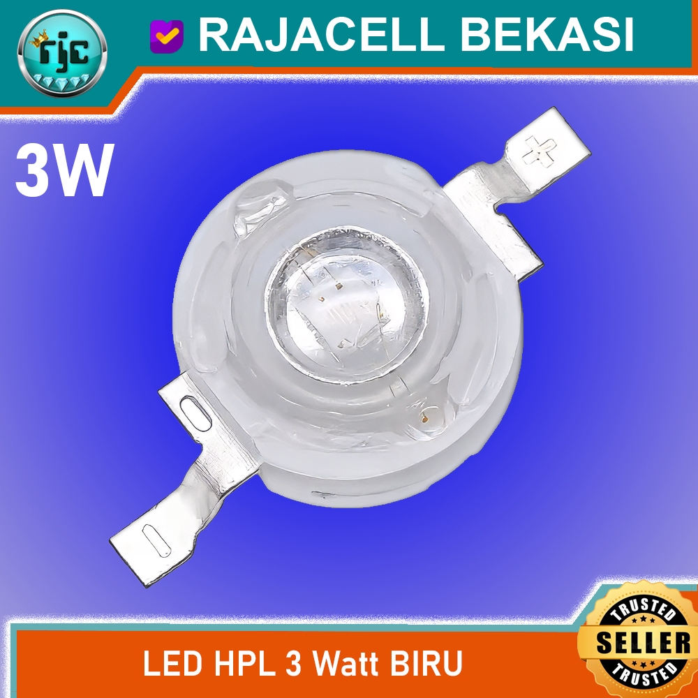 High Power Led HPL Blue 3W Biru 3 Watt Ultra Bright 460nm 3.6v 700mA