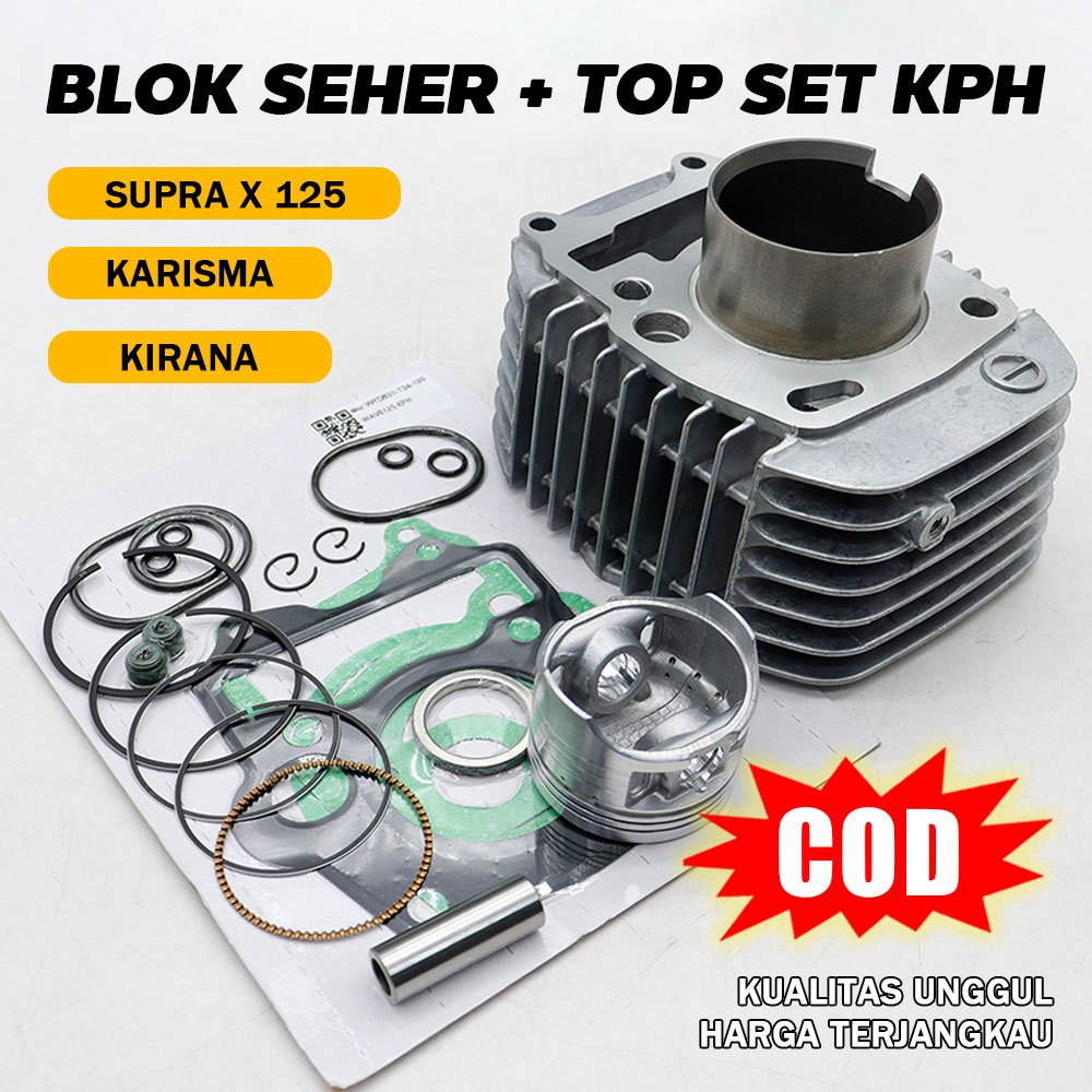 Blok Seher Komplit KPH + Top Set Karisma Kirana Supra X 125 Karbu Supra X 125 Original