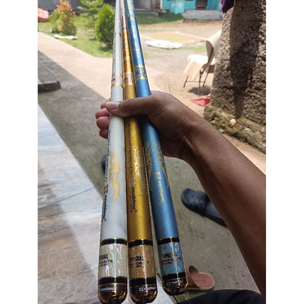 Tegek Carbon Muzhimu Strong White Sepasang Ruas Kaku Kuat