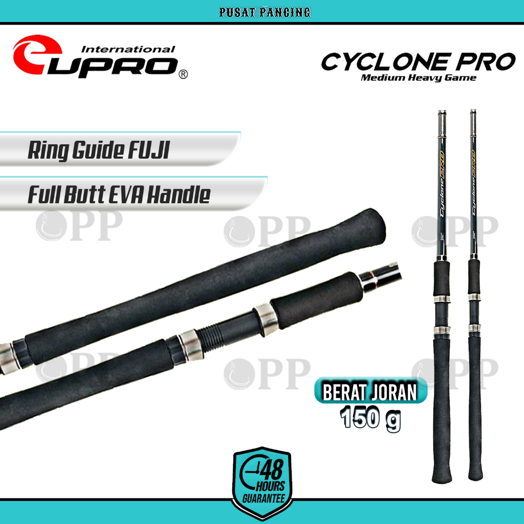 EUPRO Joran Pancing Spinning CYCLON PRO 300cm - 360cm Fuji Component Hi-Carbon Blank TORAY Joran Pan