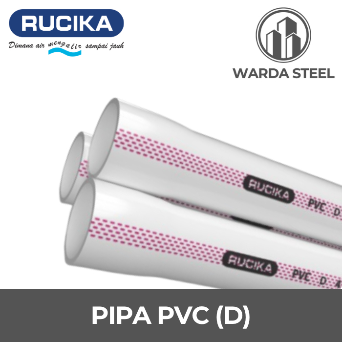 Pipa PVC 2 1/2" D 1 Meter Eceran RUCIKA - Potongan Meteran Paralon Pralon Air Standard 2 1/2 Inch