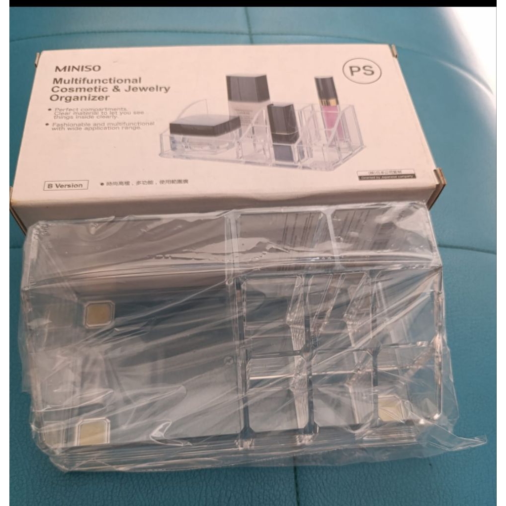 Baru Miniso Rak Kosmetik B Version - Rak Kosmetik Akrilik Multifunctional Cosmetic and Jewelry Organ