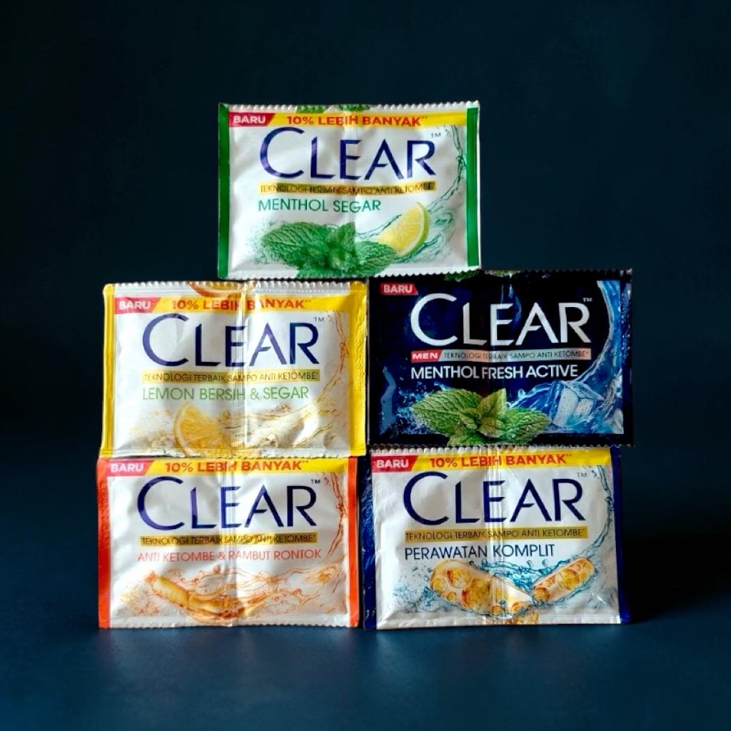 Clear Shampoo Sachet 1 Renceng