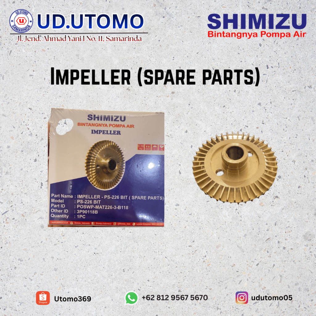 Impeller Shimizu (sparepart Pompa)