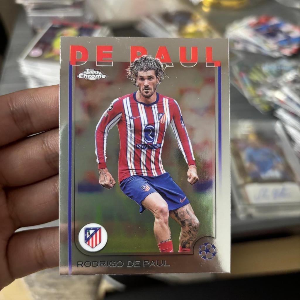 Kartu Bola De Paul Topps Chrome Atletico Madrid Original