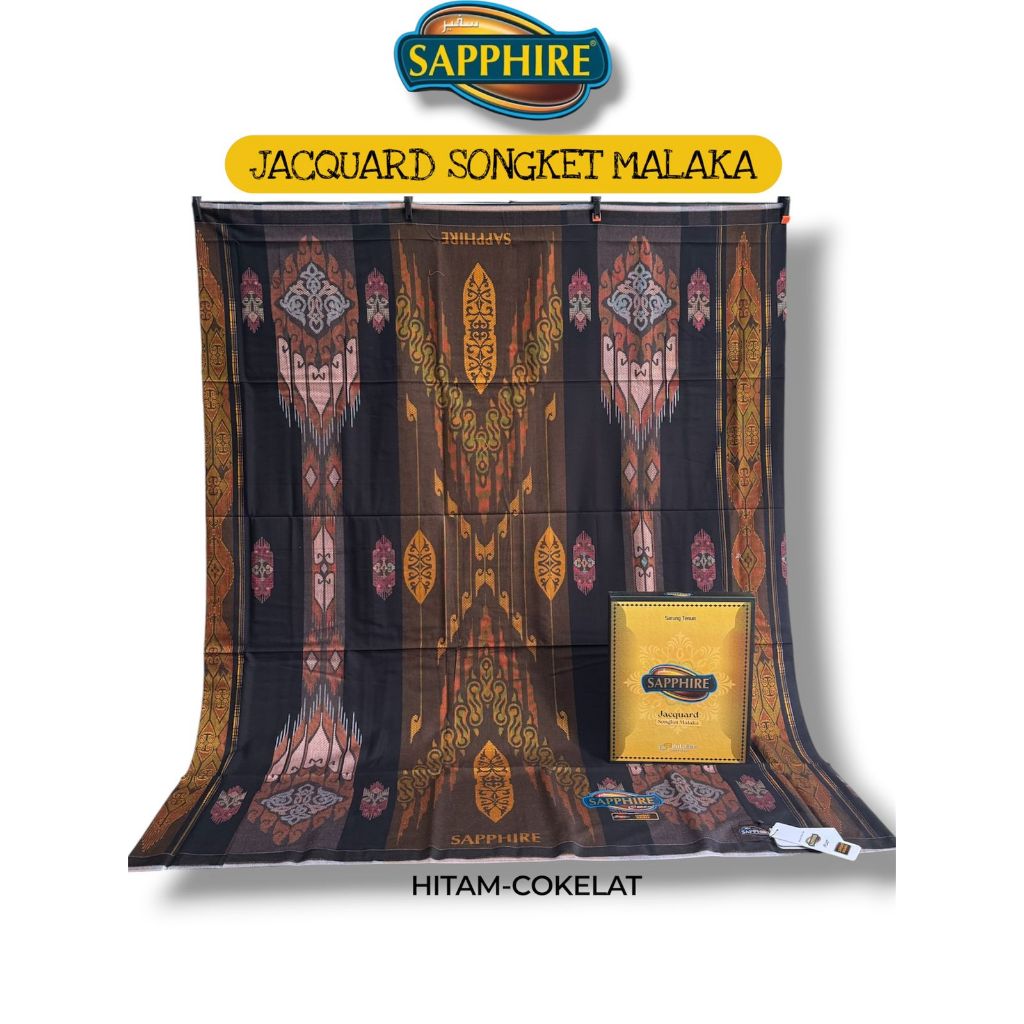 Sapphire Sarung Sapphire Premium Jacquard Songket Malaka Original