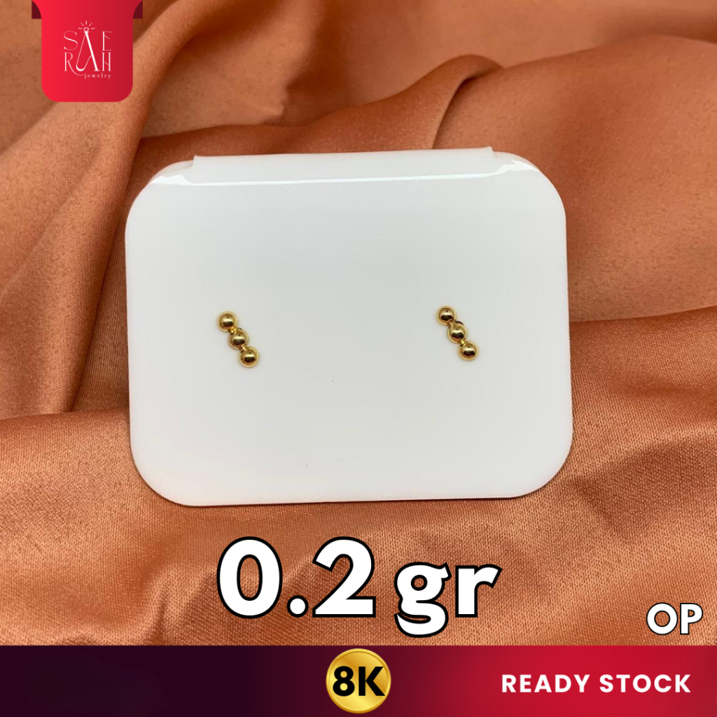 Tindik Emas 8K - Toko Emas Saerah - 0.2 Gram 23