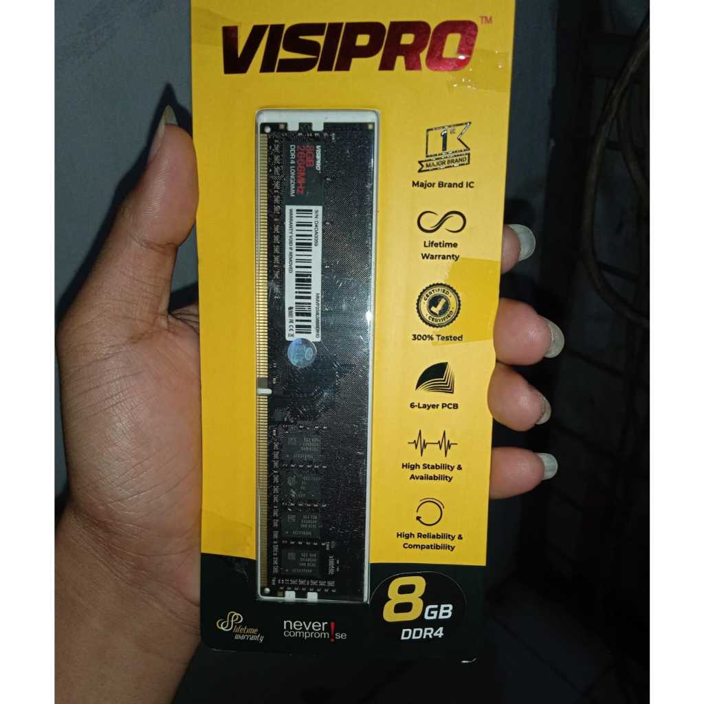 RAM/MEMORY VISIPRO 8GB DDR 4