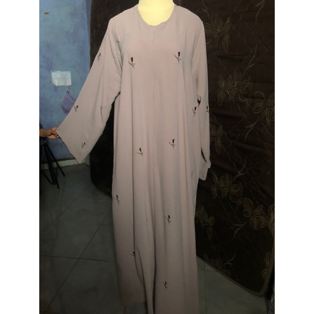 Rose abaya by All busyra