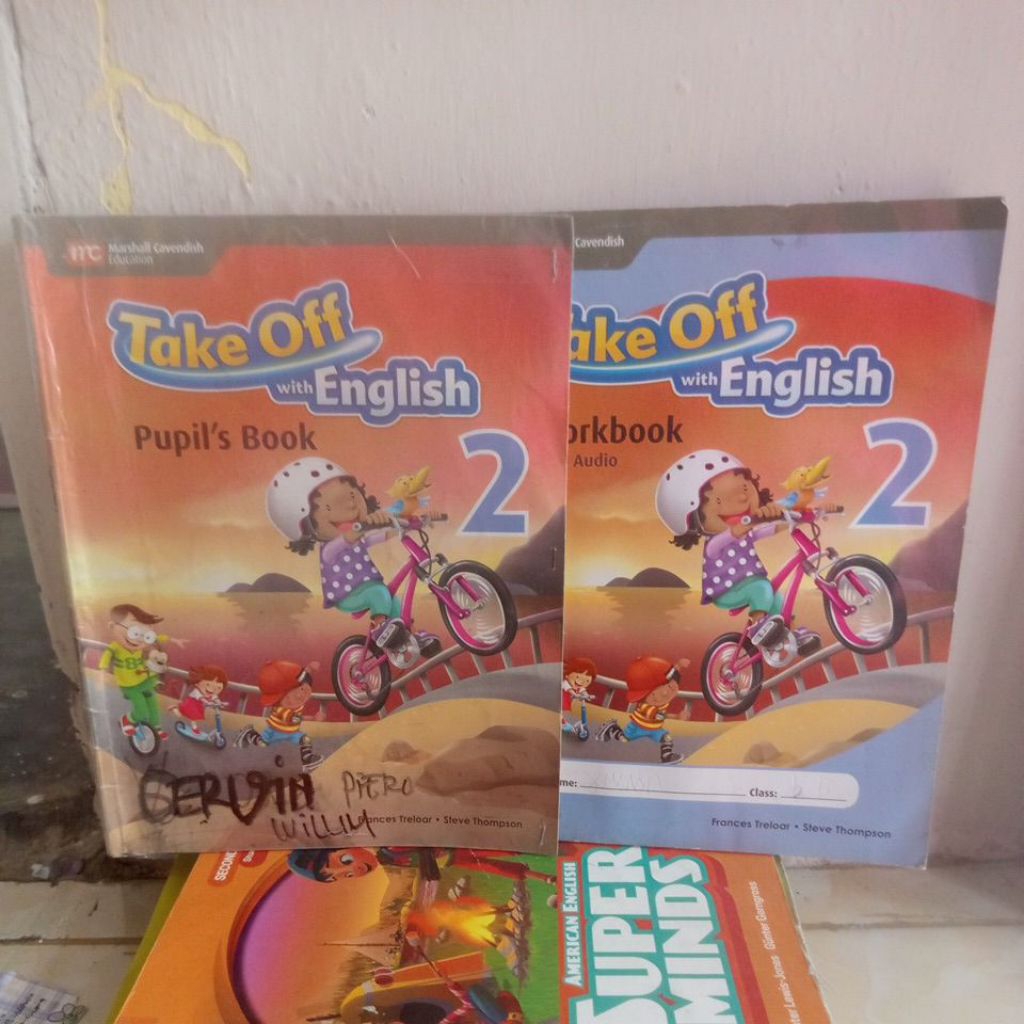 BUKU TAKE OFF WITH ENGLISH PUPIL, S BOOK DAN WORKBOOK UNTUK SD KLS 2