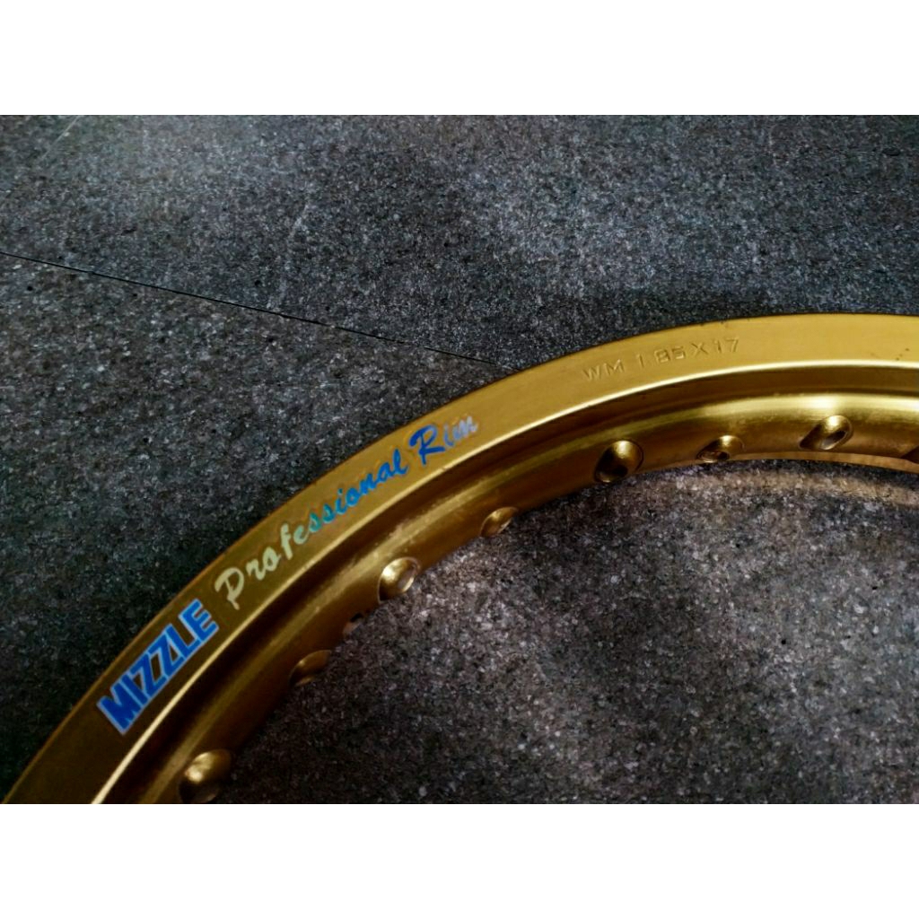 Velg Mizzle 17 x 185 Asli Gold TAG TMT TK Japan Takasago Daytona Turbo