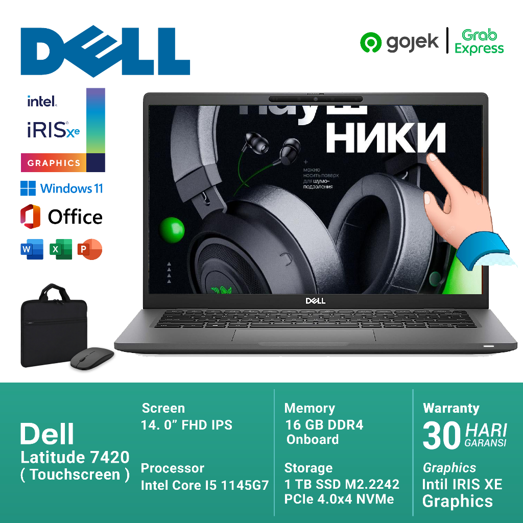 Laptop Dell 7420 Touchscreen Core I5 Gen 11 RAM 16GB SSD 512GB - 7420 Non Touchscreen Core I5 Gen 11