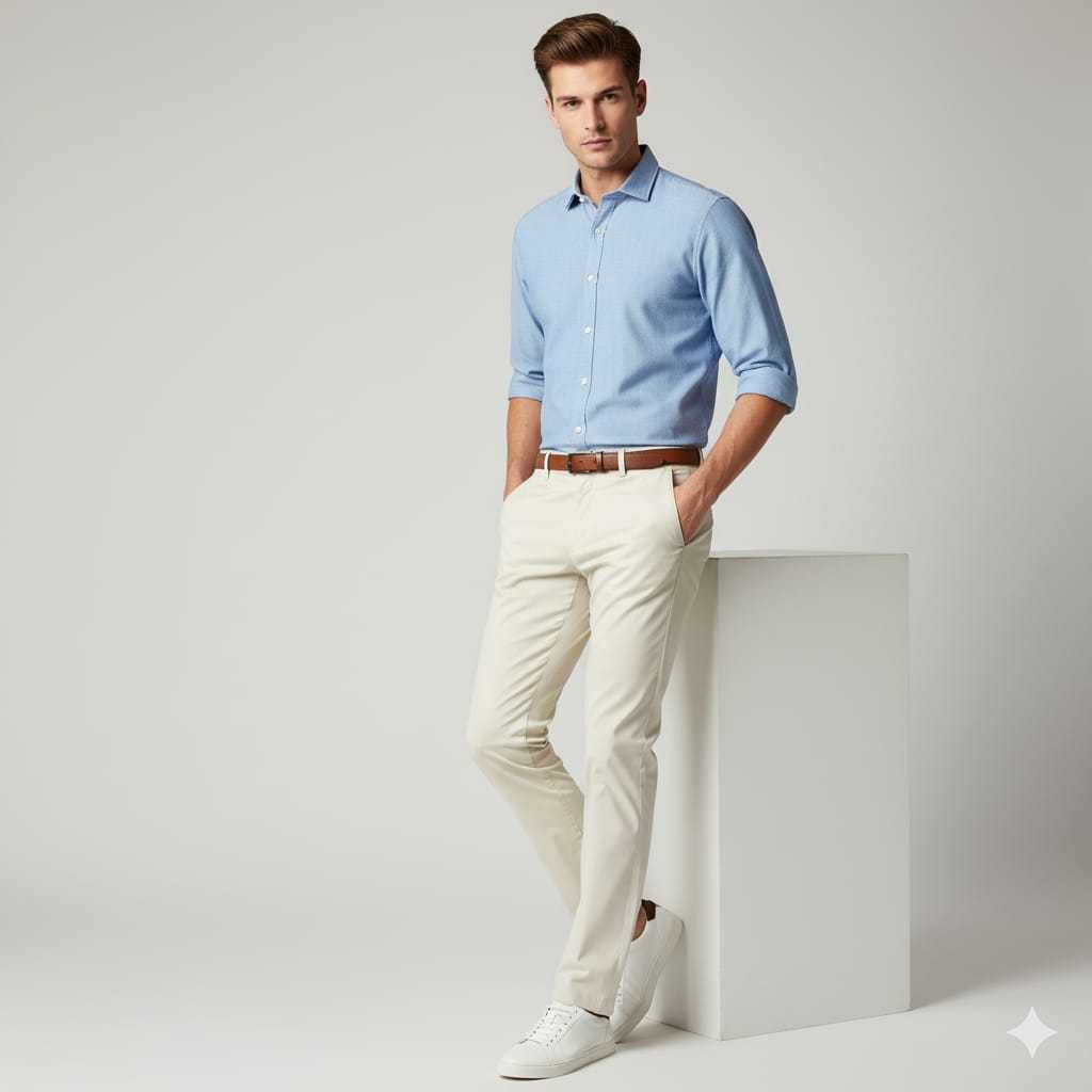 BALVISTA Celana Panjang Chinos Slimfit - Putih