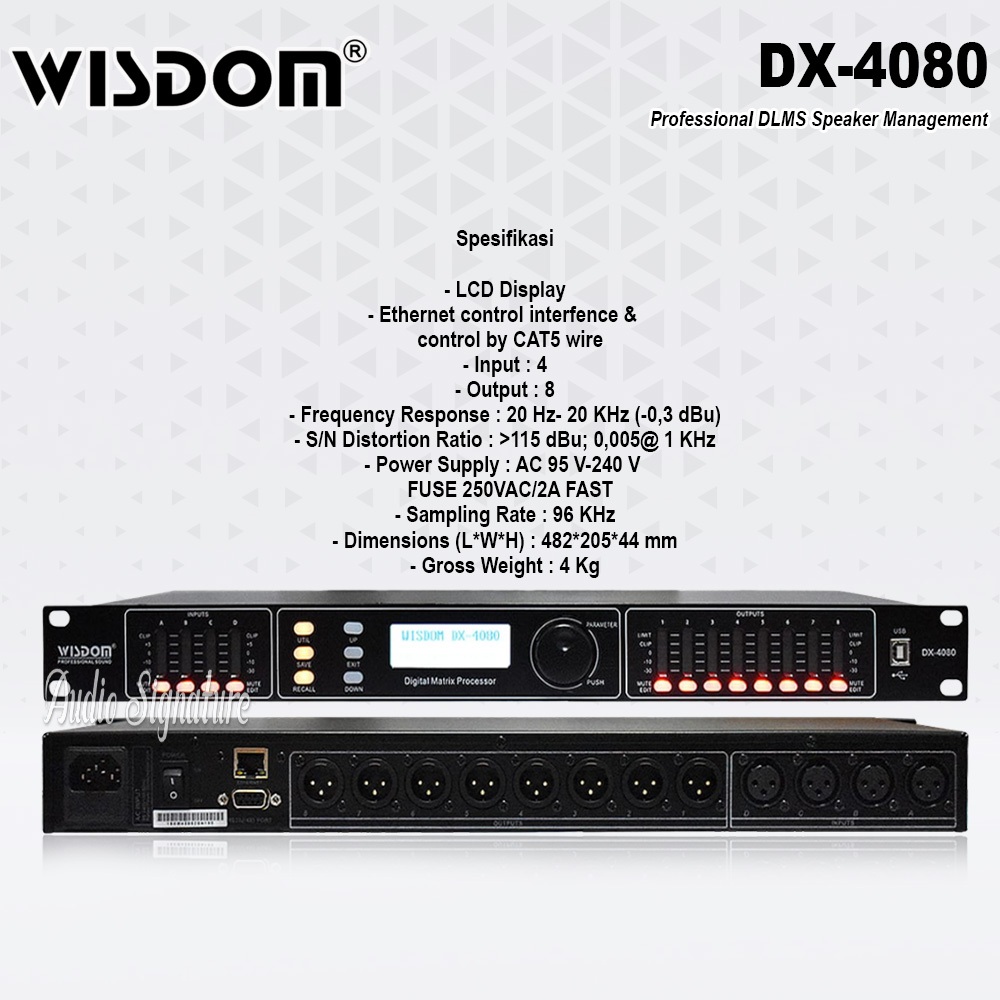 DLMS Speaker Management WISDOM DX4080 | DX 4080 Original