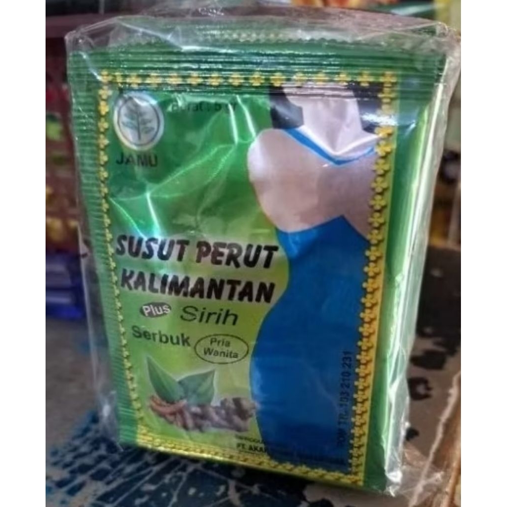 50 Bungkus Jamu Susut Perut Kalimantan Serbuk Original