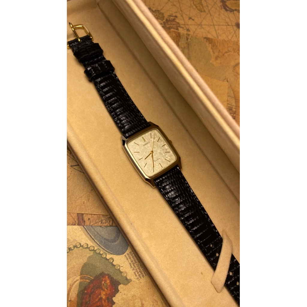 Seiko Dolce Tungsten Carbide Snow Flake Dial