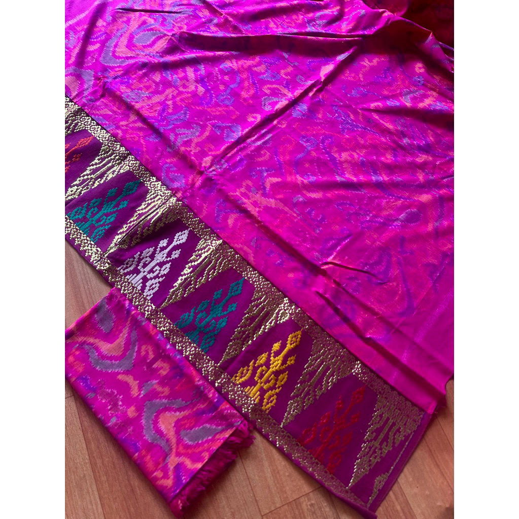 KAMEN SUTRA MASTULI REBONG SONGKET ORI  SET SELENDANG BESAR