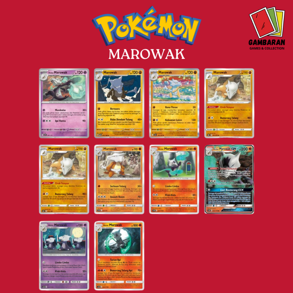 Marowak MEW Kartu Pokemon English TCG