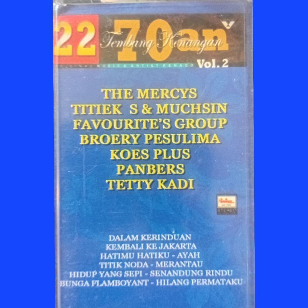 Kaset 22 Tembang Kenangan Thn 70an vol 2