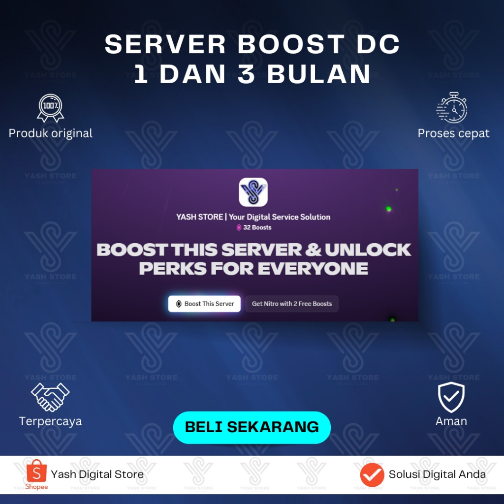 SERVER BOOST DC PROSES CEPAT FULL GARANSI