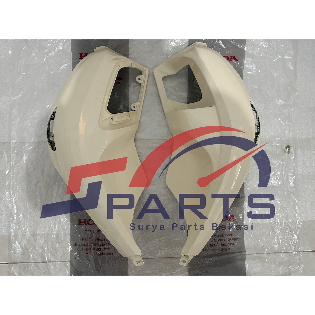 Cover Body Samping Depan Scoopy 2025 2026 Cover Sayap Scoopy New 2025 2026 Kanan Kiri Fashion Cream 