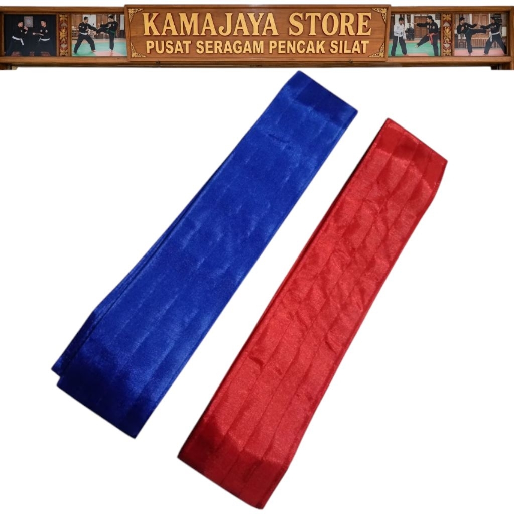 Sabuk Merah polos Pencak silat Sabuk Silat Lebar 6 cm