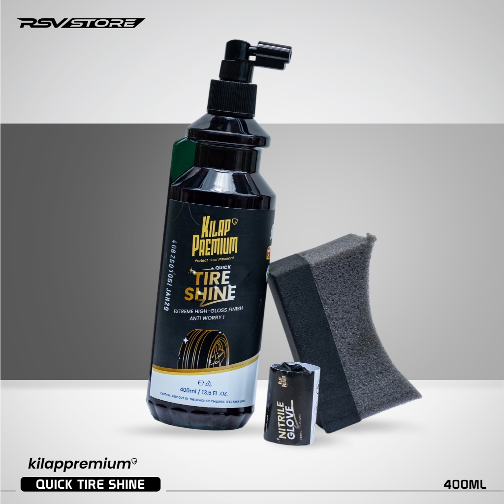 Kilap Premium - Quick Tire Shine | Pengkilap Ban Motor Mobil, Pembersih Ban Motor Mobil, Perawatan B