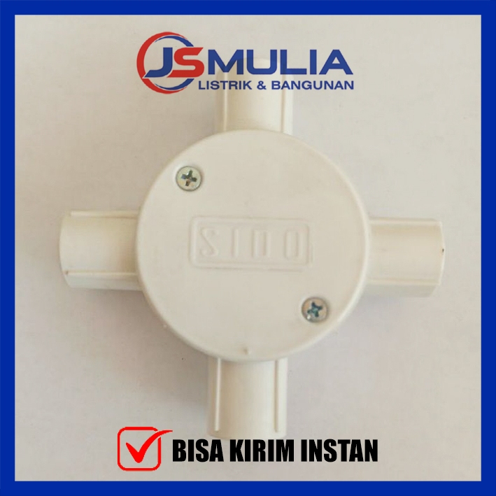 SIDO KRESDOS 20MM PUTIH / KRES DOS / CROSS DOS / DUS / CROSS DUS / T-DOS CABANG 4 20 MM