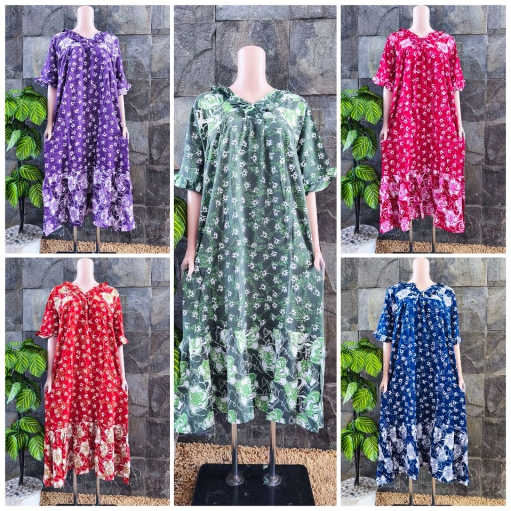 {LD 120 Cm} Daster Qonita Batik Pekalongan ll Dres Hiraya Uv