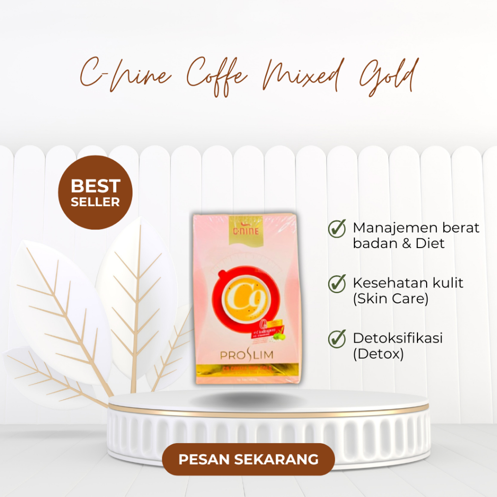 C-NINE COFFEE MIX GOLD 10 SACHET ORIGINAL THAILAND/KOPI C NiNE/C9 KOPI COFFEE