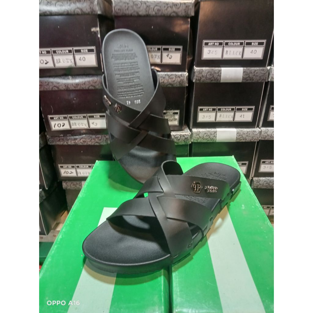 sandal slop pria sendal philipp plein