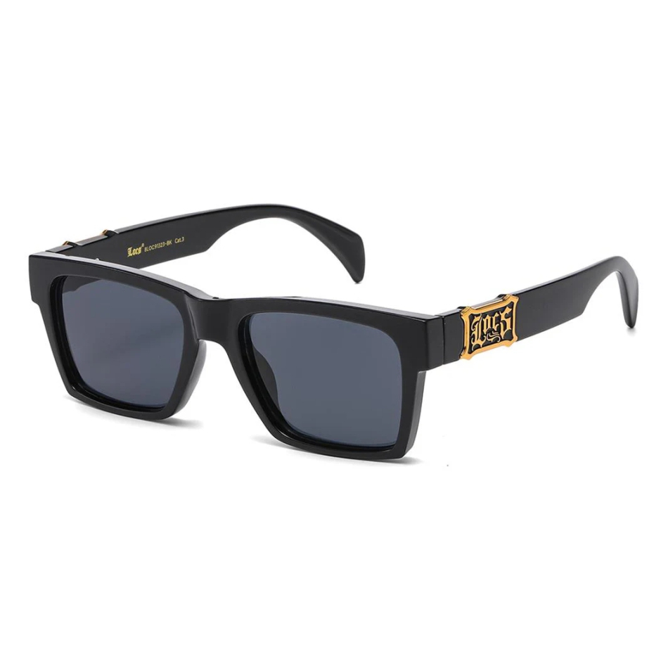 Locs Lowrider Square Frame Sunglasses in Bulk Rich Veterano LOC 91323 BK