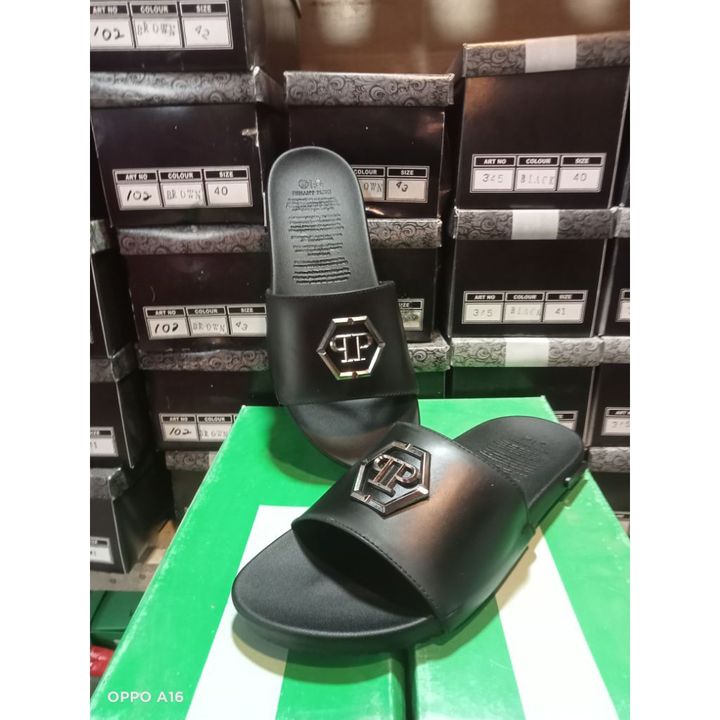 sandal slop pria sendal philipp plein