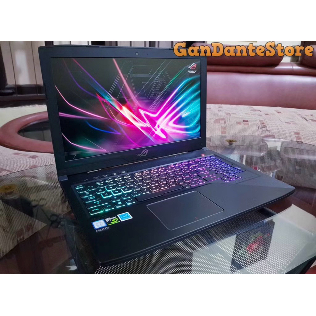 Asus ROG Strix GL503GE Core i7-8750H RAM 8GB Nvidia GTX 1050Ti SSD Laptop Second Gaming Gen8 Gen 8 G