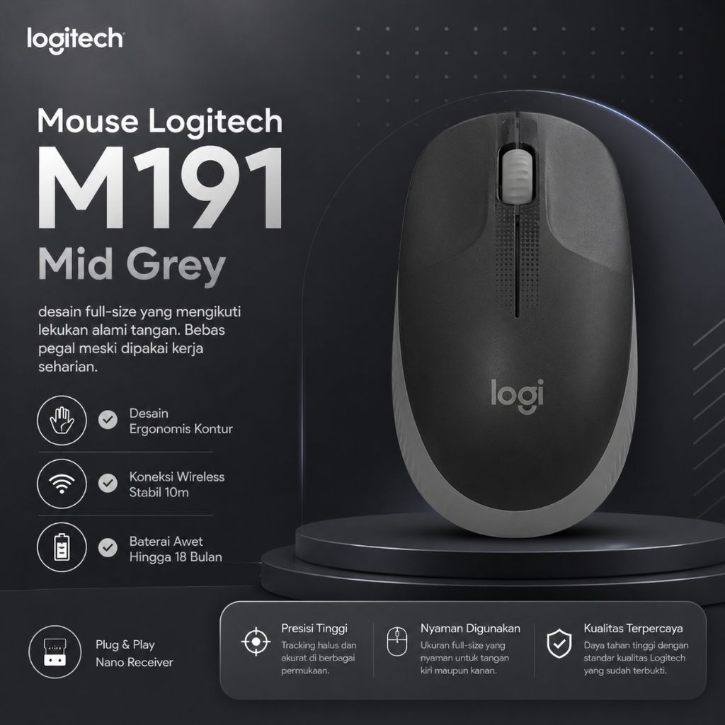 Keyboard USB and Mouse Logitech Wireless - Preloved