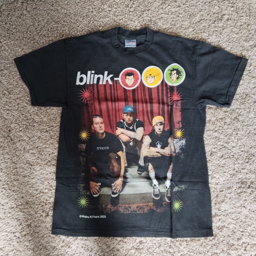 Kaos bootleg band Thailand original pop punk "Blink 182".
