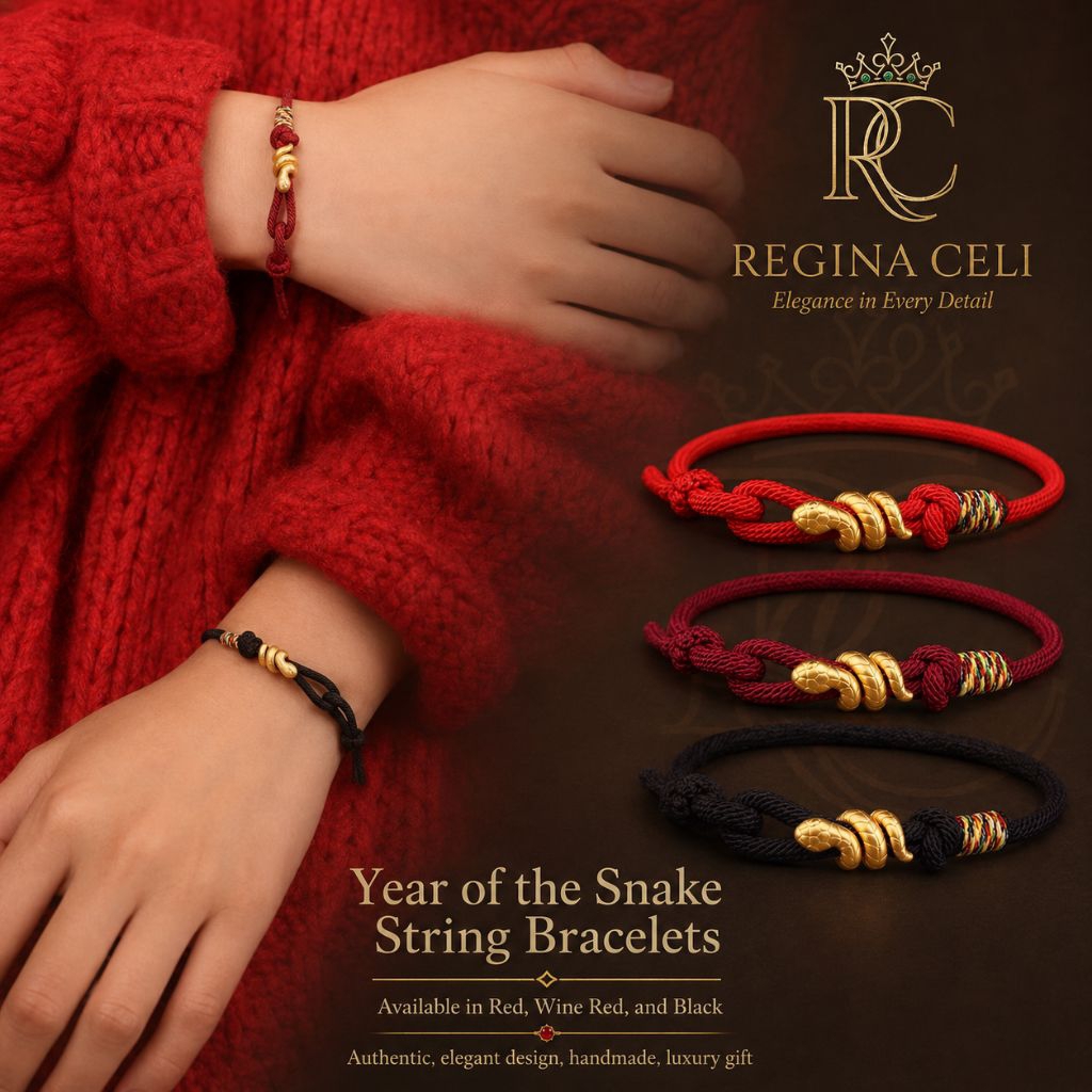 Gelang Tali Merah Shio Ular Gelang Keberuntungan Gelang Feng Shui Gelang Handmade Gelang Pembawa Rez
