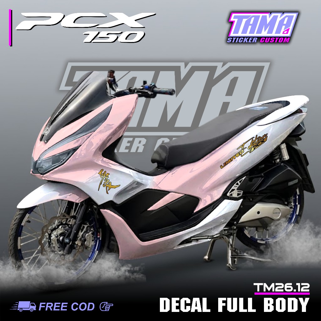 Terbaru COD Sticker Decal Full Body Motor Honda Pcx 150 Abs Cbs Tahun 2017 2018 2019 2020 2021 Stick