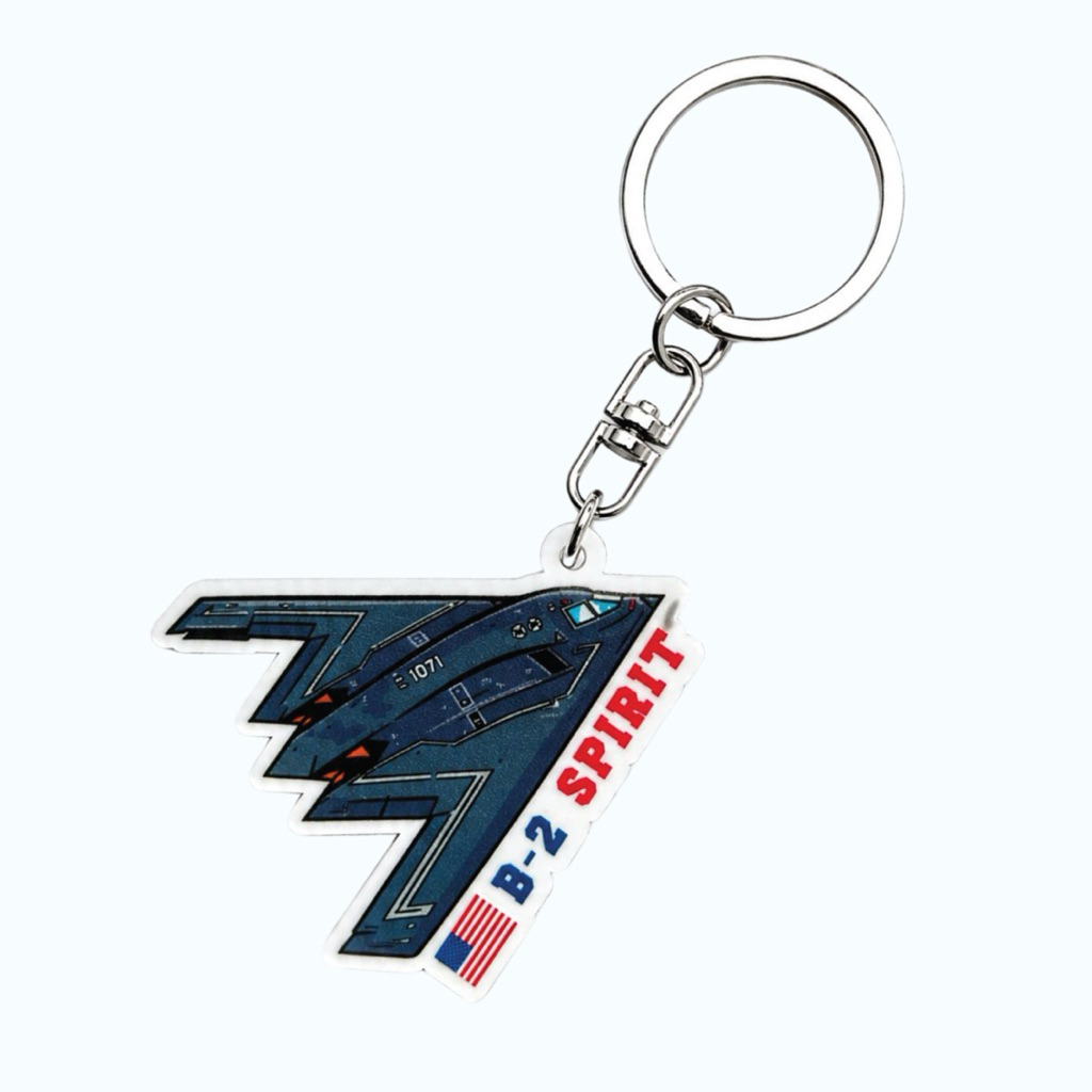 B2 Spirit Keychain Acyrilic Military - Gantungan Kunci Akrilik | Falloway House