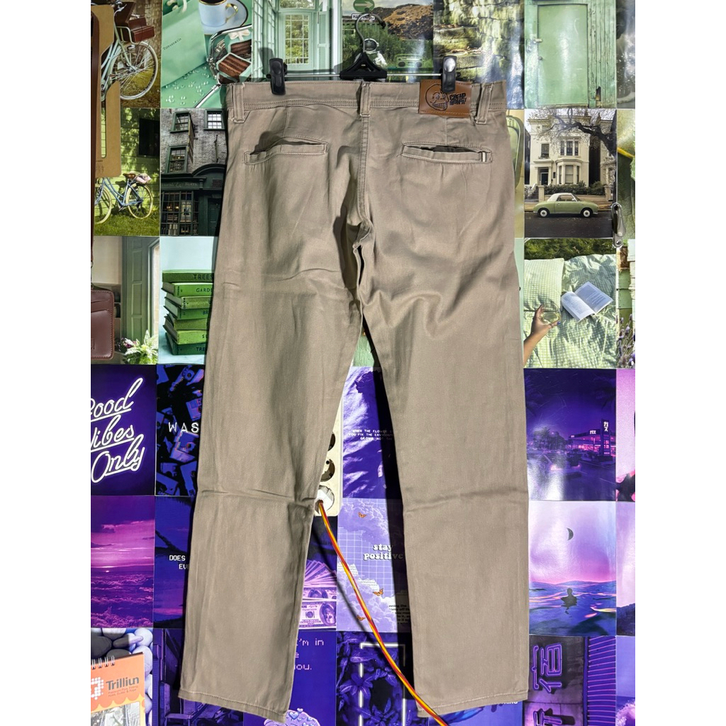 Cheap monday Cream Regular Chino Pants Size 34 Preloved