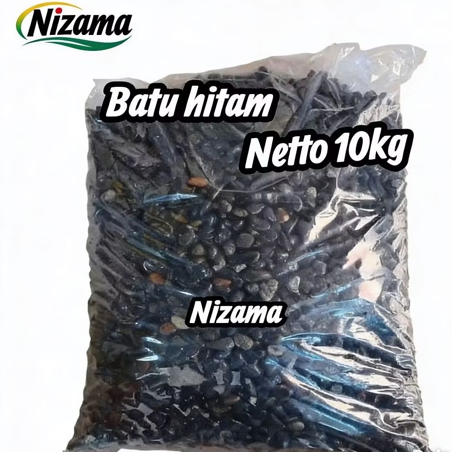 Batu krikil hitam sumbawa 10kg/Batu hitam pekat/Batu koral hitam/Batu sikat hitam