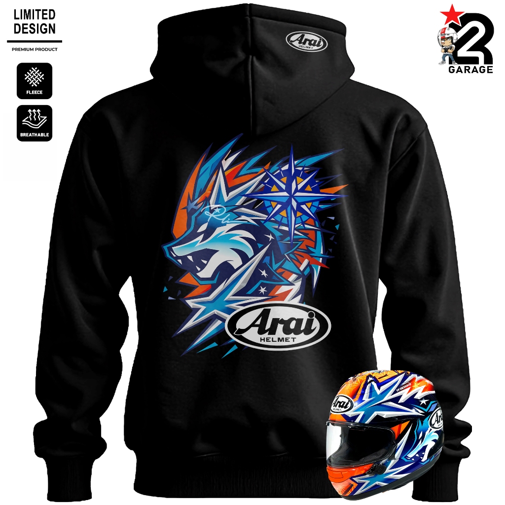 Hoodie Racing Motor Premium | Sweater CVC Fleece Tebal Pria Unisex - Okamoto Compass