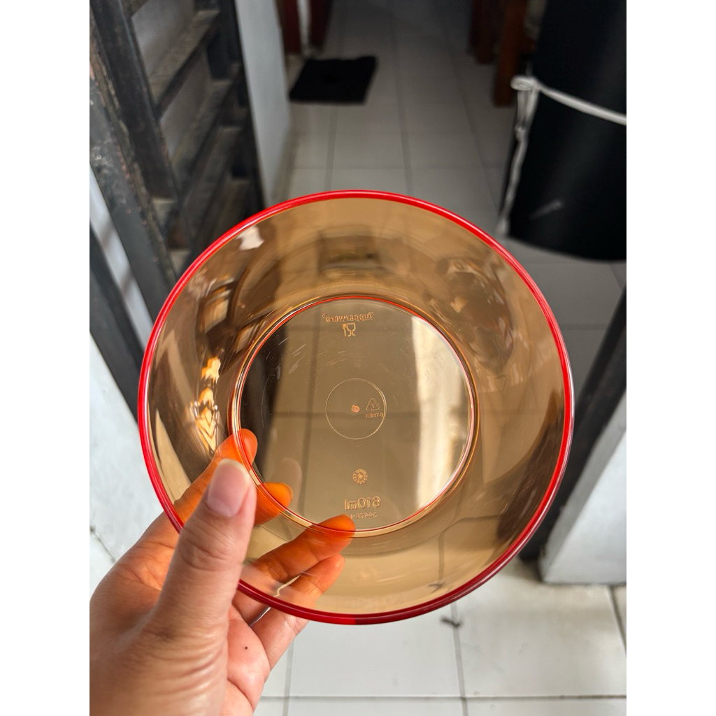 Harga sale baret penyimpanan 1 Pcs Clear Bowl 610 ML Tupperware/Bowl atau Mangkok bening