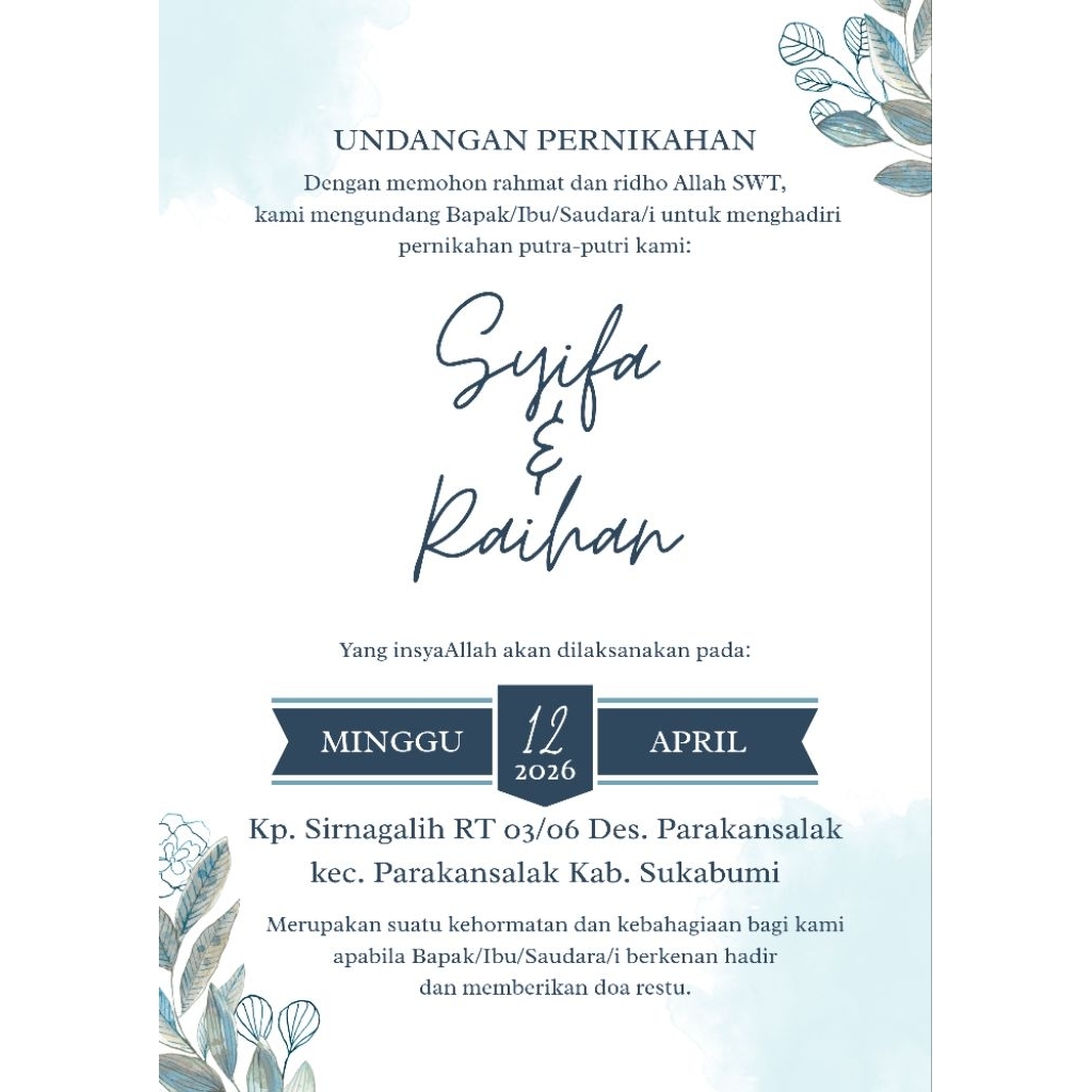 Undangan mini kopi sabun dll