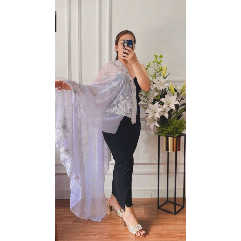 KAIN KEBAYA SEMI BORDIR LUKIS handmade