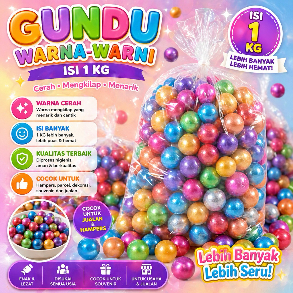 Kelereng Mini Standard Jumbo Mainan Jadul 90an Gundu Guli 1kg
